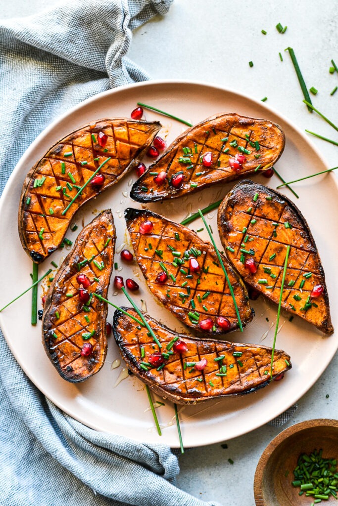 Sweet and Spicy Roasted Sweet Potatoes