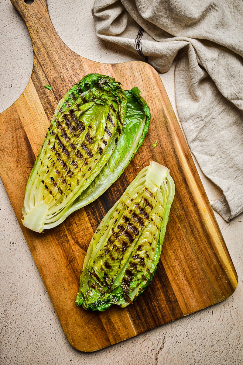 Charred Fall Romaine Salad