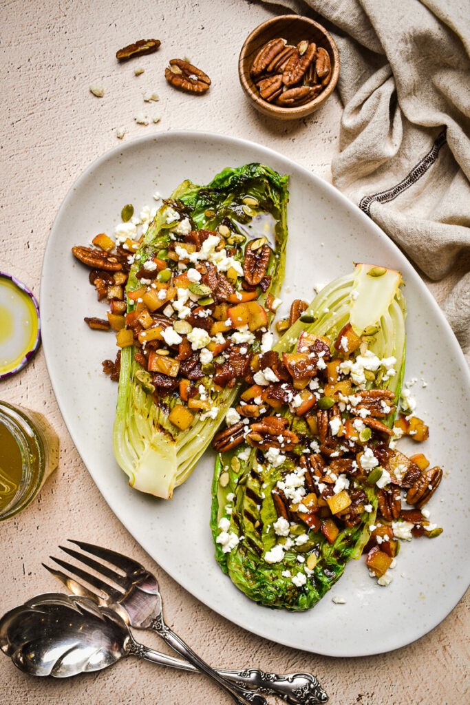 Charred Fall Romaine Salad