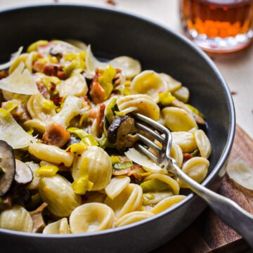 Mushroom and Leek Orrecchette