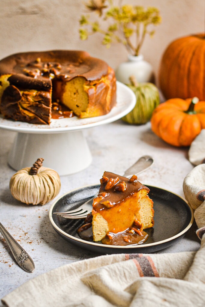 Pumpkin Basque Cheesecake