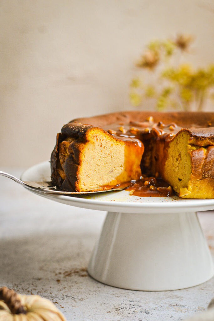Pumpkin Basque Cheesecake