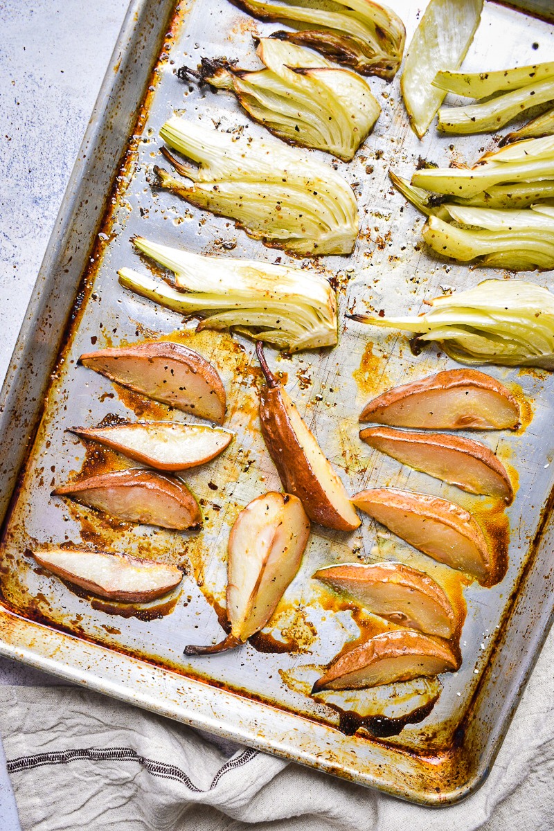 Roasted Pear and Fennel Salad