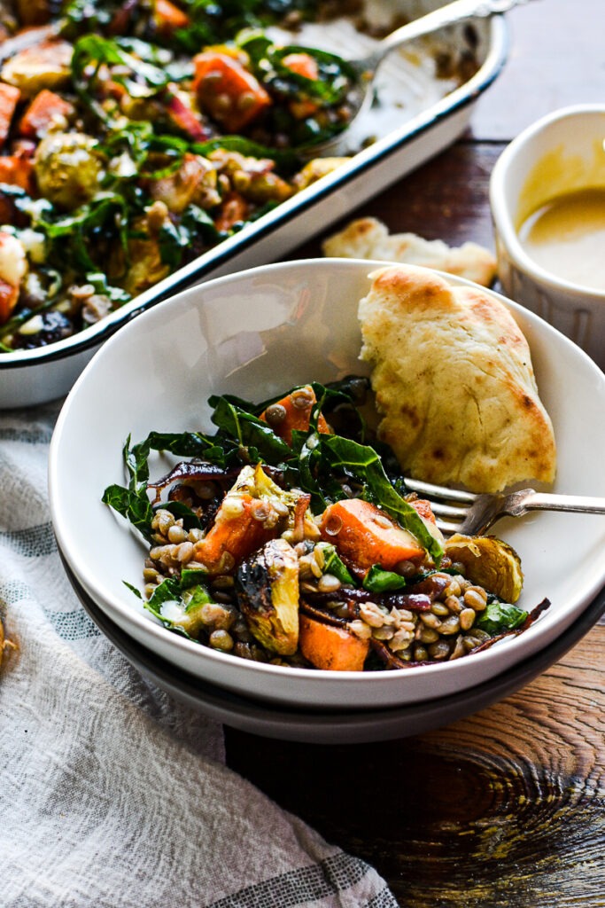 Warm Lentil and Kale Salad