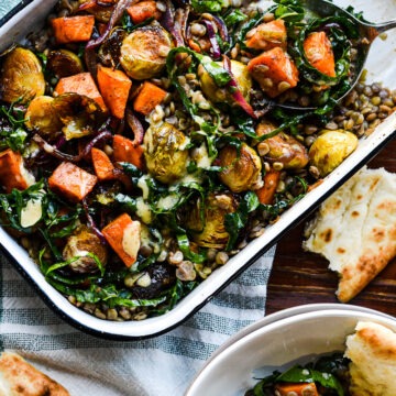 Warm Lentil and Kale Salad