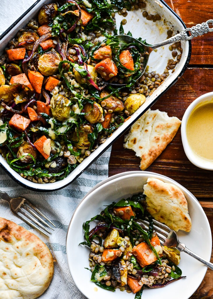 Warm Lentil and Kale Salad