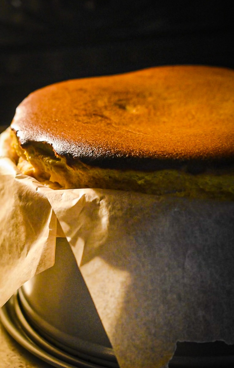 Pumpkin Basque Cheesecake