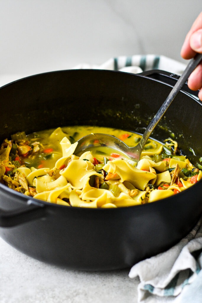 Leftover Turkey Noodle Soup