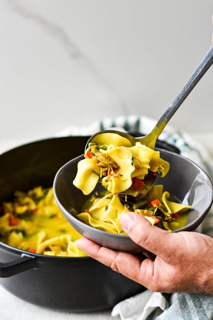 Leftover Turkey Noodle Soup