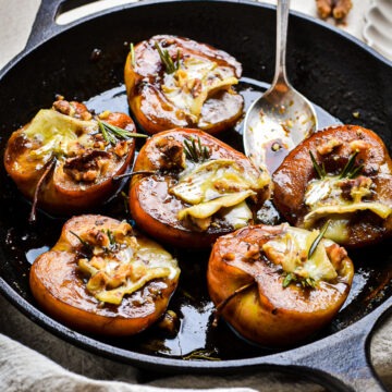 Baked Apples with Brie