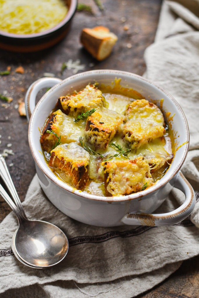 French Onion Soup with Cabbage