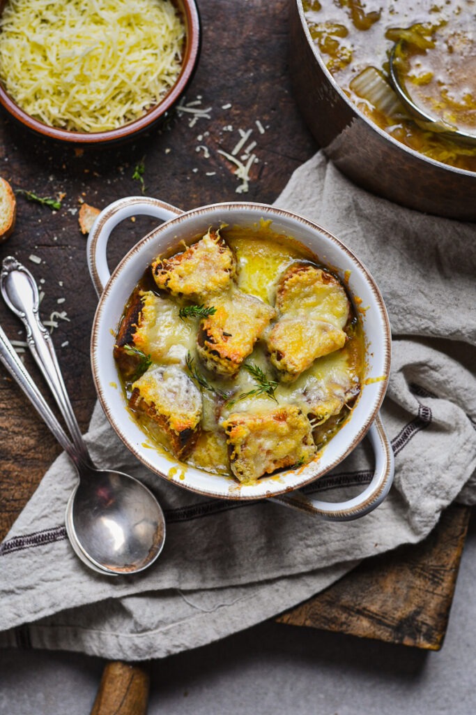 French Onion Soup with Cabbage