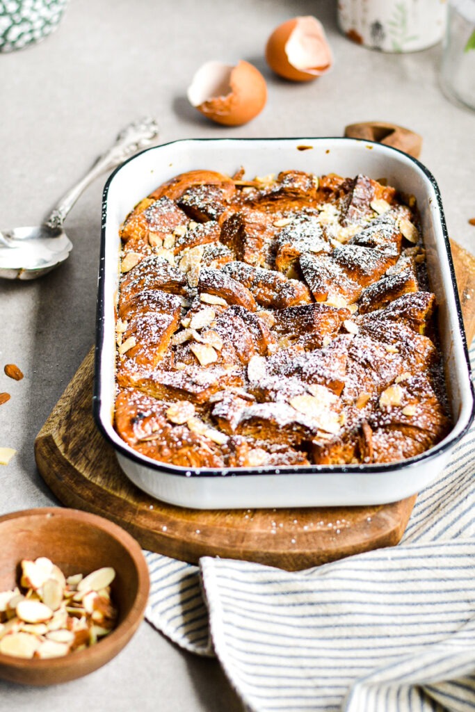 Caramel Croissant Bread Pudding