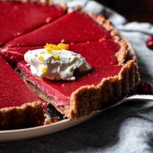 Cranberry Curd Tart