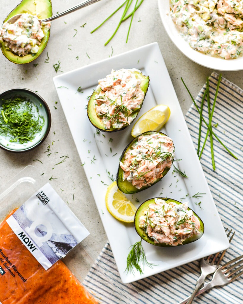 Salmon Dip Stuffed Salmon