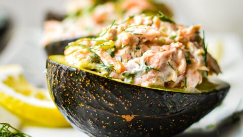 Salmon Stuffed Avocados