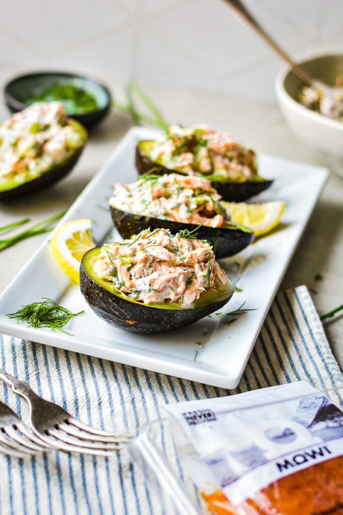 Salmon Stuffed Avocados