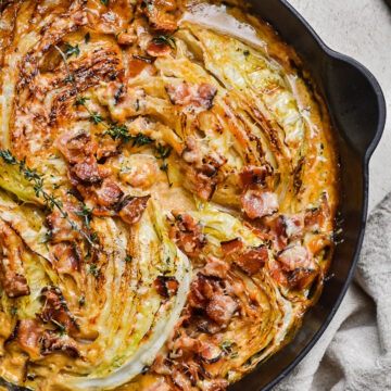 Bacon with White Cabbage Gratin
