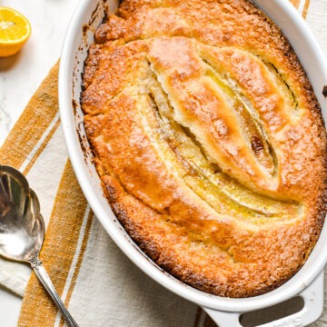 Lemon Banana Cobbler