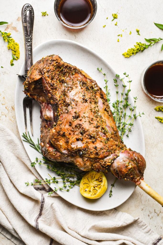 Rosemary Garlic Roasted Lamb