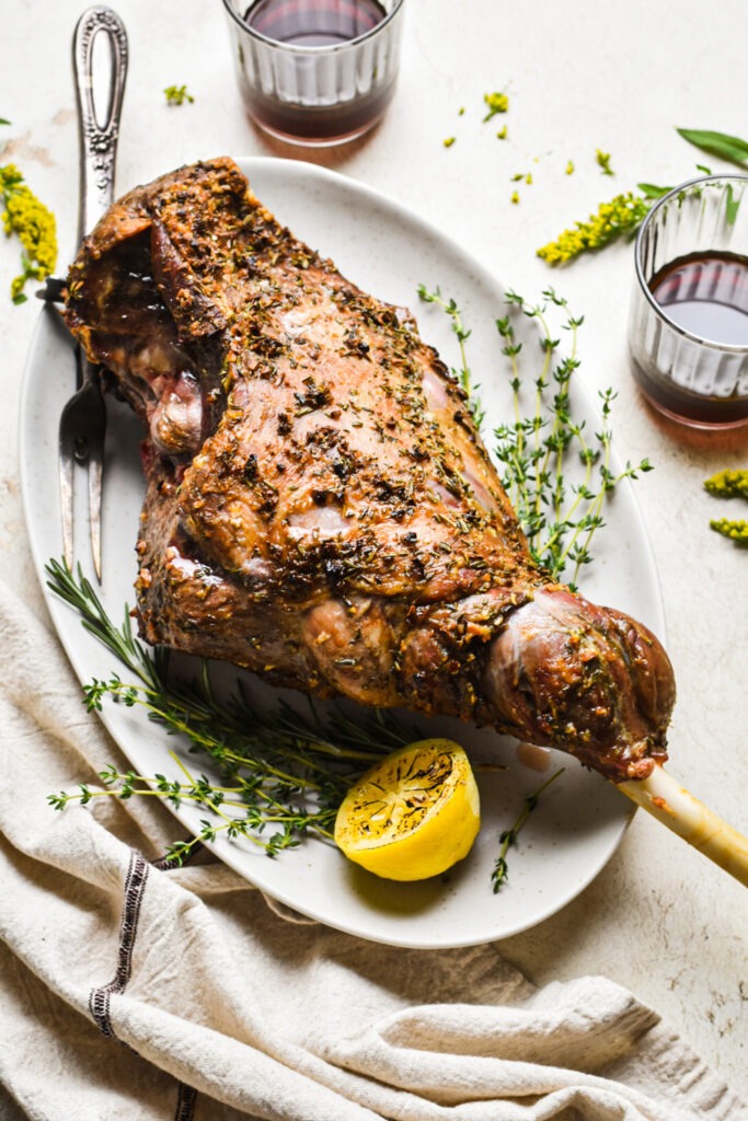 Rosemary Garlic Leg of Lamb