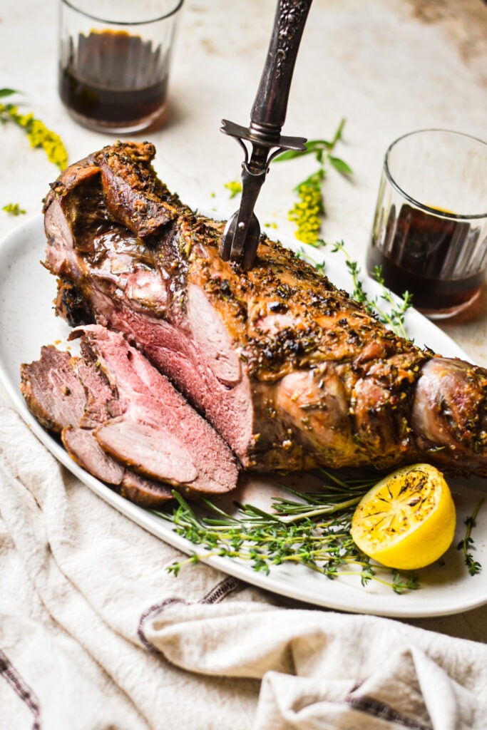 Rosemary Garlic Roasted Lamb