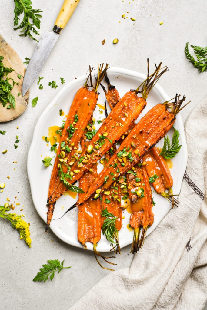 Miso Orange Roasted Carrots