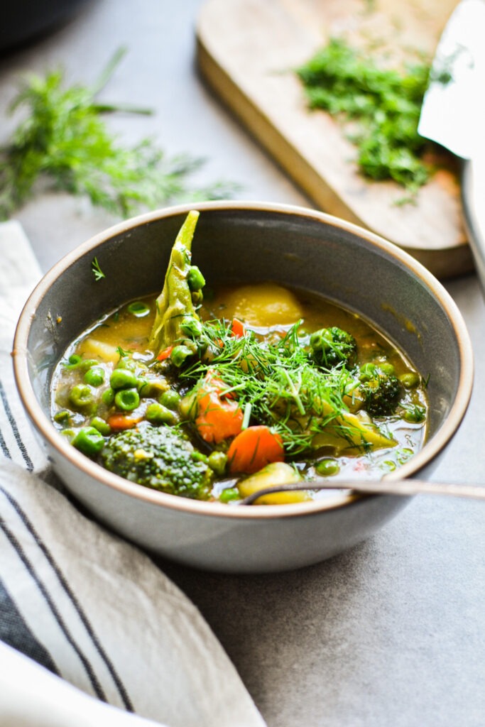 Broccoli and Peas Soup