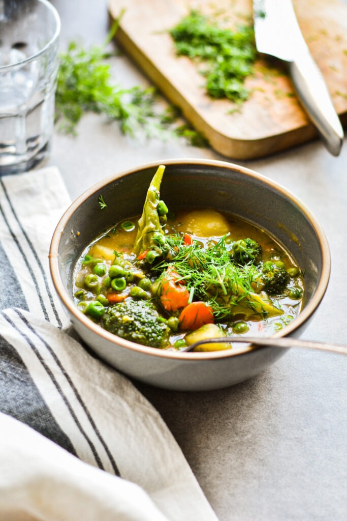 Broccoli and Peas Soup