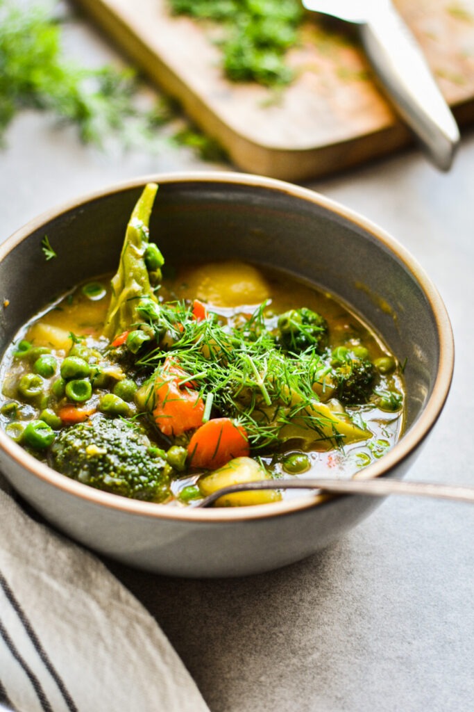 Broccoli and Peas Soup