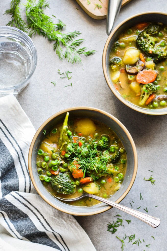 Broccoli and Peas Soup