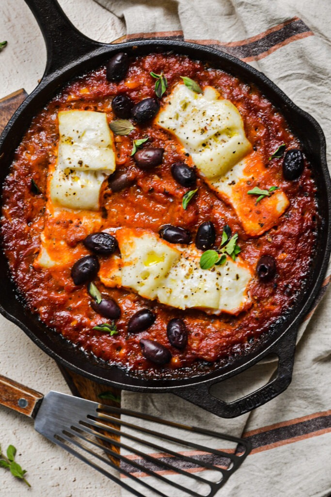 Baked Cod in Tomato Sauce