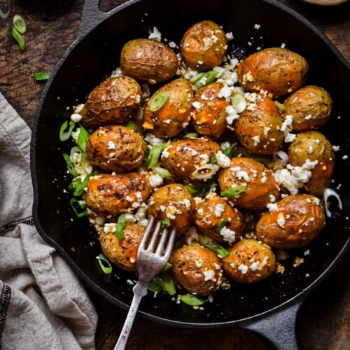 Roasted Buffalo and Feta Potatoes-2